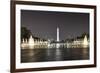 World War Ii Memorial at Night-demerzel21-Framed Photographic Print