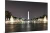 World War Ii Memorial at Night-demerzel21-Mounted Photographic Print