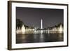 World War Ii Memorial at Night-demerzel21-Framed Photographic Print