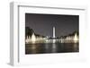 World War Ii Memorial at Night-demerzel21-Framed Photographic Print