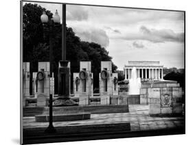 World War Ii Memorial, Washington D.C, District of Columbia, White Frame, Full Size Photography-Philippe Hugonnard-Mounted Premium Photographic Print