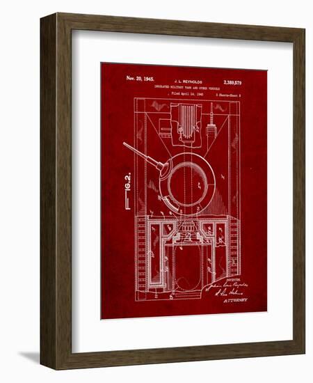 World War II Military Tank Patent-Cole Borders-Framed Art Print