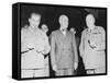 World War II Photo of Joseph Stalin, Harry Truman and Winston Churchill-null-Framed Stretched Canvas
