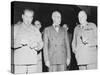 World War II Photo of Joseph Stalin, Harry Truman and Winston Churchill-null-Stretched Canvas