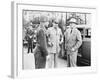 World War II Photo of President Harry Truman Talking to General Eisenhower and Hickey-null-Framed Photographic Print