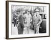 World War II Photo of President Harry Truman Talking to General Eisenhower and Hickey-null-Framed Photographic Print