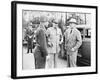 World War II Photo of President Harry Truman Talking to General Eisenhower and Hickey-null-Framed Photographic Print