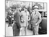 World War II Photo of President Harry Truman Talking to General Eisenhower and Hickey-null-Mounted Photographic Print