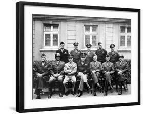 World War II Photo of the Senior American Military Commanders of the European Theater-null-Framed Photographic Print