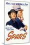World War II Poster of a Female Coast Guard Cadet and Uncle Sam-null-Mounted Art Print