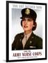 World War II Poster of a Smiling Female Officer of the U.S. Army Medical Corps-Stocktrek Images-Framed Photographic Print