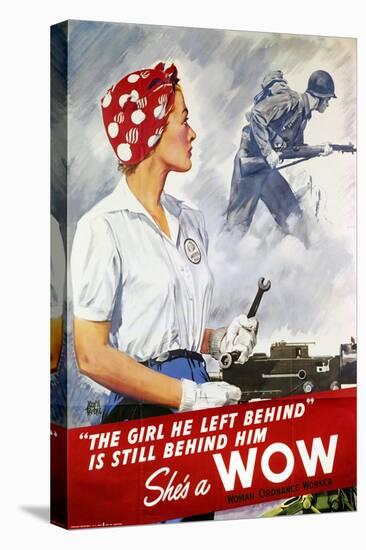 World War Ii Poster-null-Stretched Canvas