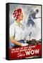 World War Ii Poster-null-Framed Stretched Canvas