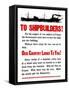 World War II Propaganda Poster Featuring a Ship Steaming Along-null-Framed Stretched Canvas