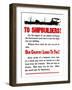 World War II Propaganda Poster Featuring a Ship Steaming Along-null-Framed Art Print