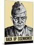 World War II Propaganda Poster Featuring General Dwight Eisenhower-null-Mounted Art Print