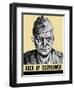 World War II Propaganda Poster Featuring General Dwight Eisenhower-null-Framed Art Print