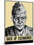 World War II Propaganda Poster Featuring General Dwight Eisenhower-null-Mounted Art Print