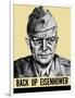 World War II Propaganda Poster Featuring General Dwight Eisenhower-null-Framed Art Print
