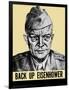 World War II Propaganda Poster Featuring General Dwight Eisenhower-null-Framed Art Print