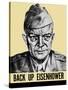 World War II Propaganda Poster Featuring General Dwight Eisenhower-null-Stretched Canvas
