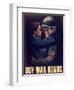 World War II Propaganda Poster of a Soldier Embracing a Woman-null-Framed Art Print