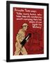 World War II Propaganda Poster of a Soldier Loading an Artillery Gun-null-Framed Art Print