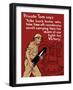 World War II Propaganda Poster of a Soldier Loading an Artillery Gun-null-Framed Art Print