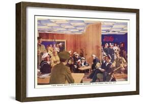 World War II USO Center, New York City-null-Framed Art Print