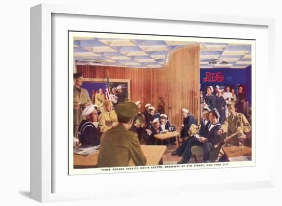 World War II USO Center, New York City-null-Framed Art Print