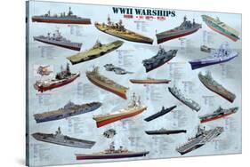 World War II War Ships-null-Stretched Canvas