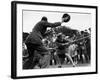 World War II Women, ATS Women Take Part in a Tug of War Competition, August 1941-null-Framed Photographic Print