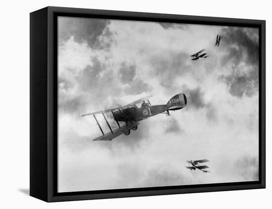 World War One Aircraft, 1916-17-English Photographer-Framed Stretched Canvas