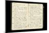 World War One American Soldier's Diary Pages-lawcain-Mounted Photographic Print