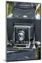 World War One re-creation and history. Close-up of old bellows-style camera.-Julien McRoberts-Mounted Photographic Print