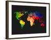 World Wire Map 1-NaxArt-Framed Art Print