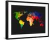 World Wire Map 1-NaxArt-Framed Art Print