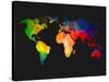 World Wire Map 1-NaxArt-Stretched Canvas