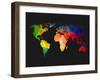 World Wire Map 1-NaxArt-Framed Art Print