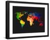 World Wire Map 1-NaxArt-Framed Art Print