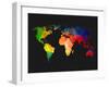 World Wire Map 1-NaxArt-Framed Art Print