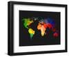 World Wire Map 1-NaxArt-Framed Art Print