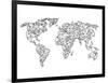 World Wire Map 2-NaxArt-Framed Art Print