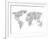 World Wire Map 2-NaxArt-Framed Art Print