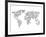 World Wire Map 2-NaxArt-Framed Art Print