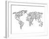 World Wire Map 2-NaxArt-Framed Art Print