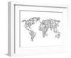 World Wire Map 2-NaxArt-Framed Art Print