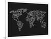 World Wire Map 3-NaxArt-Framed Art Print