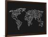 World Wire Map 3-NaxArt-Framed Art Print