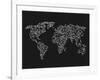 World Wire Map 3-NaxArt-Framed Art Print